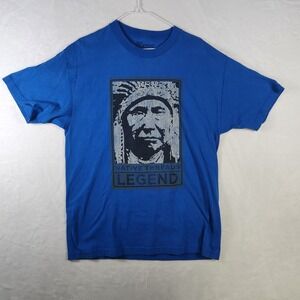 Native Threads Legend T-Shirt National Museum American Indian Blue‎ Large